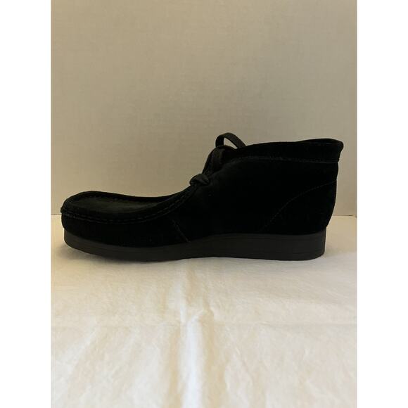 Clarks Wallabee Men's Size 9.5 M Black Suede Boots Shoes - Picture 6 of 9